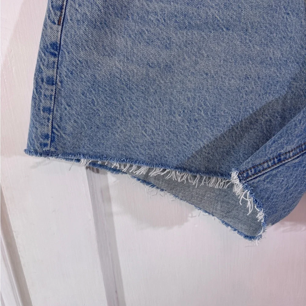 Abercrombie & Fitch Light Blue Jean Shorts shortie Denim - Picture 5 of 8